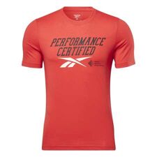 Reebok Performance Certified Graphic SS Shirt, Vector Red 
